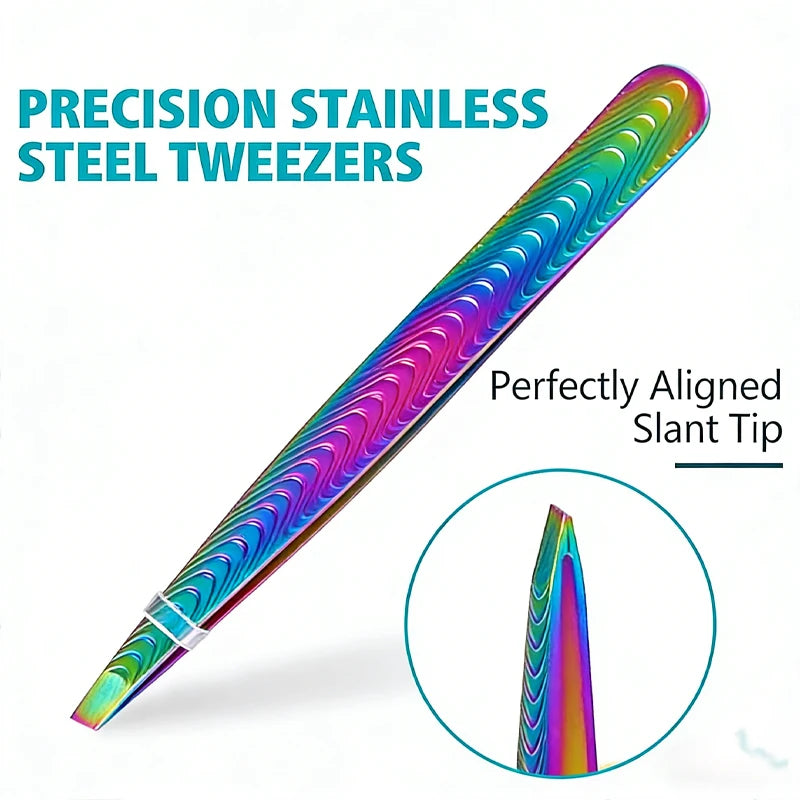 Stainless Steel Eyebrow Tweezer – Precision Hair Removal Tool Precision Tweezer Axl