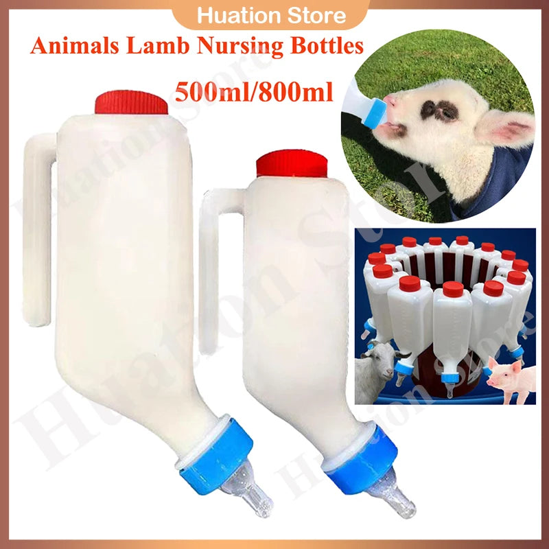 Hangable Lamb Feeding Bottle 500ml/800ml | Sheep Goat Piglet Animal Feeding Bottle Axl