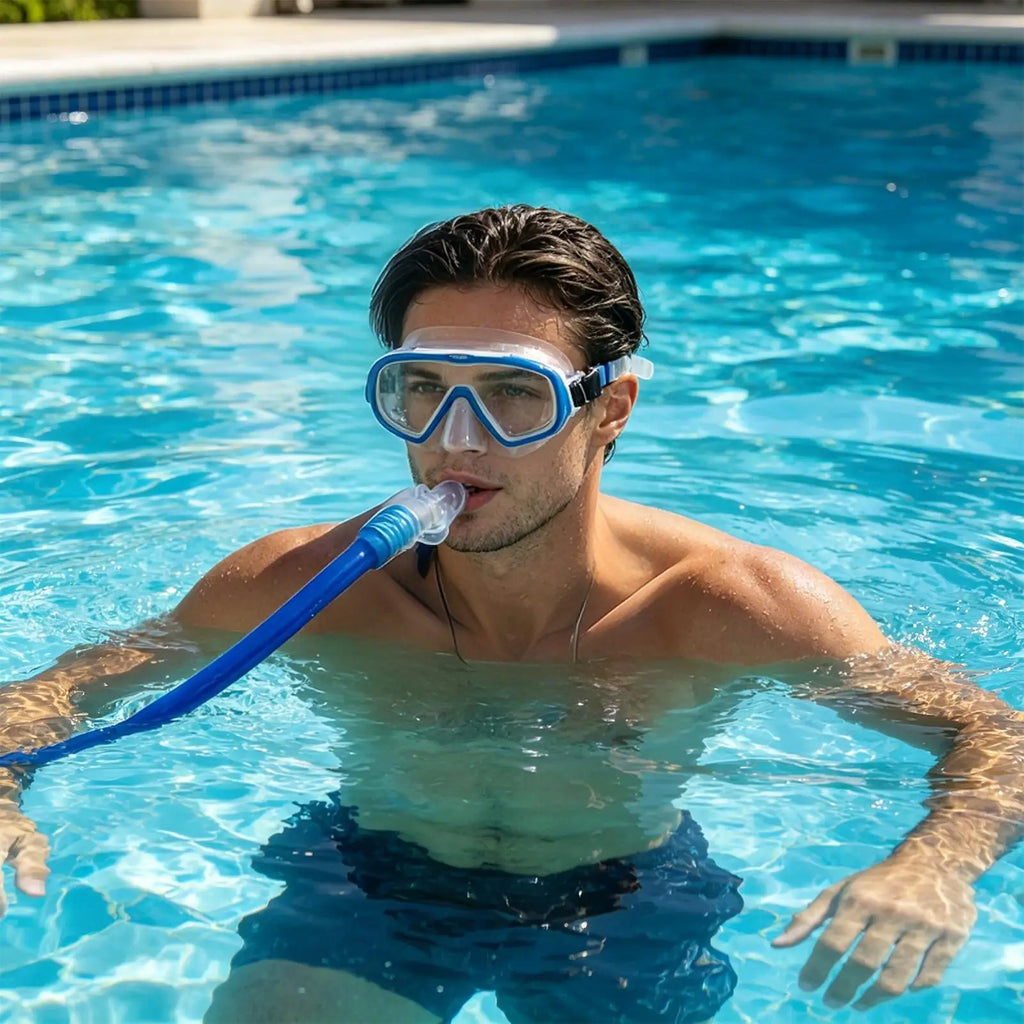 Adult Dry Snorkel – Food Grade Silicone Underwater Breathing Tube Dry Snorkel Tube Axl