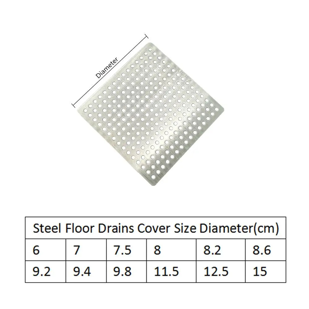 Stainless Steel Square Floor Drain Cover & Hair Catcher Filter Floor Drain Cover Axl