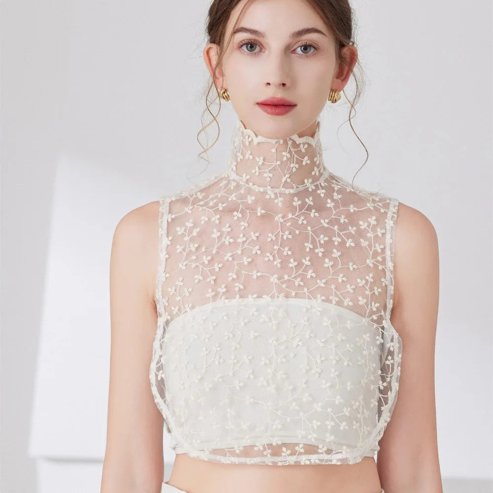 Women's Detachable Ruffle Collar – Removable Cotton Fake Collar Detachable Collar Axl