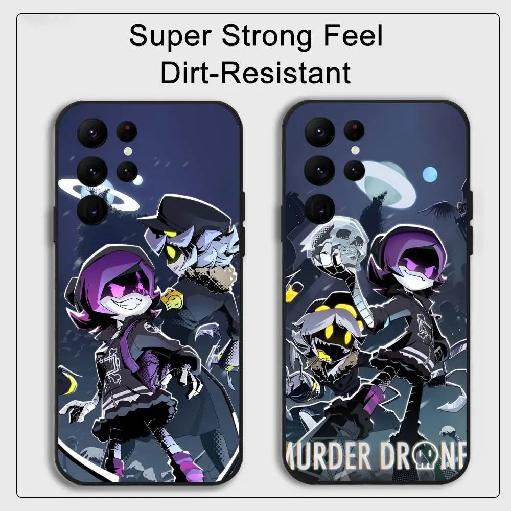 Murder Drones UZI Samsung S20–S24 Phone Case | TPU Full Cover Anime Phone Case Axl