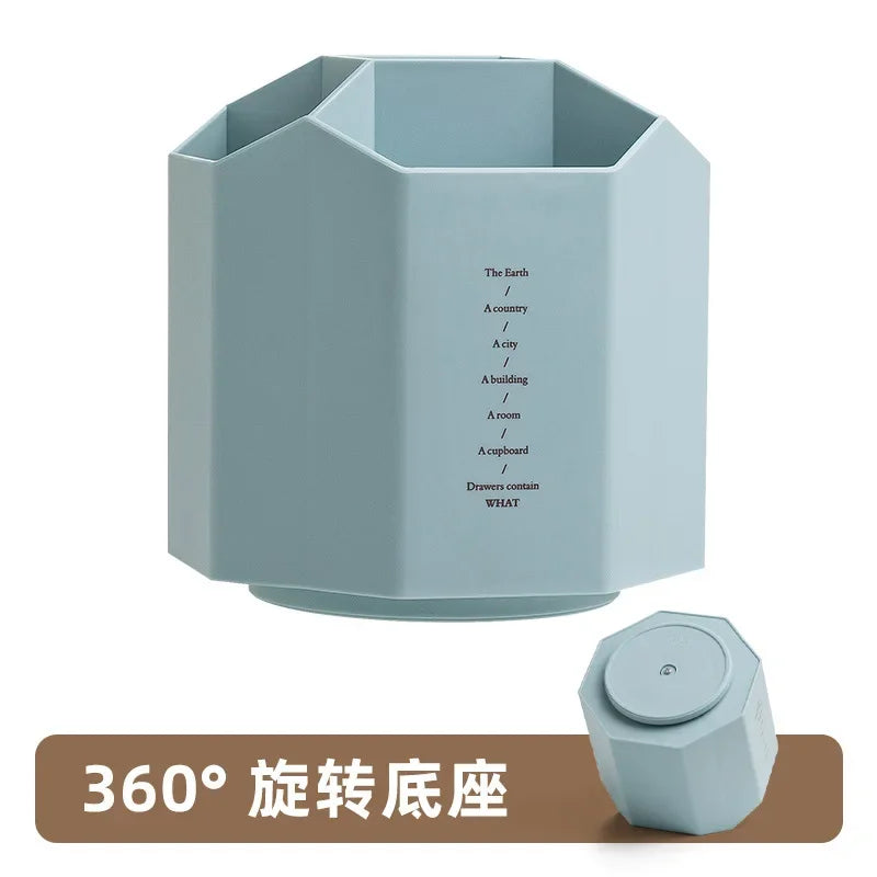 360° Rotating Pen Holder – Large Capacity Desk Organizer Rotating Pen Holder Axl BU-a