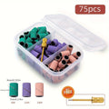 Nail Art Sanding Ring Set – Cuticle & Surface Grinder Tool Nail Sanding Tool Axl Green Purple Pink