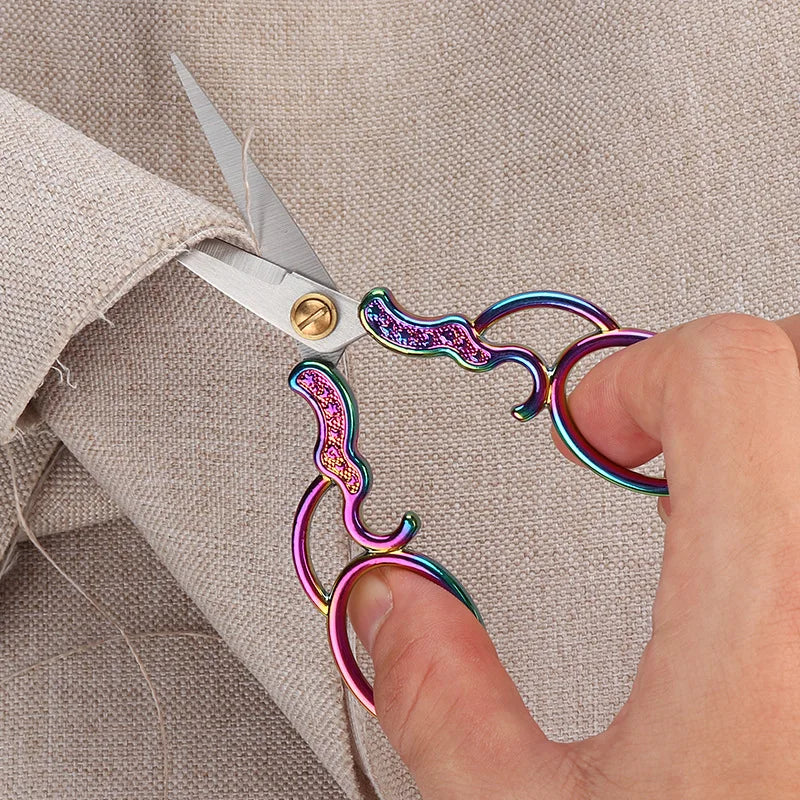 Gourd Pattern Vintage Stainless Steel Sewing Scissors 12.5cm Sewing Scissors Axl