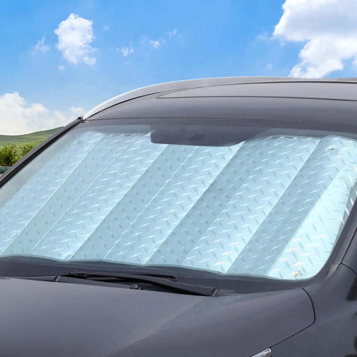 Car Windshield Sunshade – Foldable UV Blocking Sun Visor Car Windshield Sunshade Axl