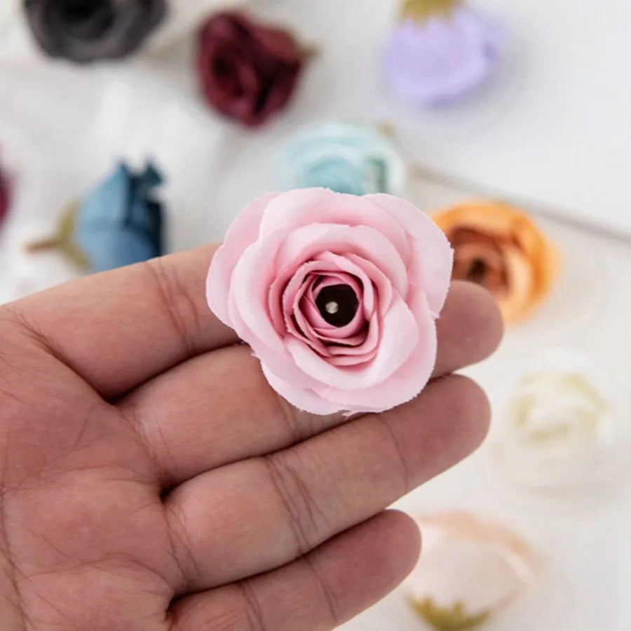 Silk Artificial Rose Heads 5/10Pcs – Wedding & Home Décor Artificial Silk Flowers Axl