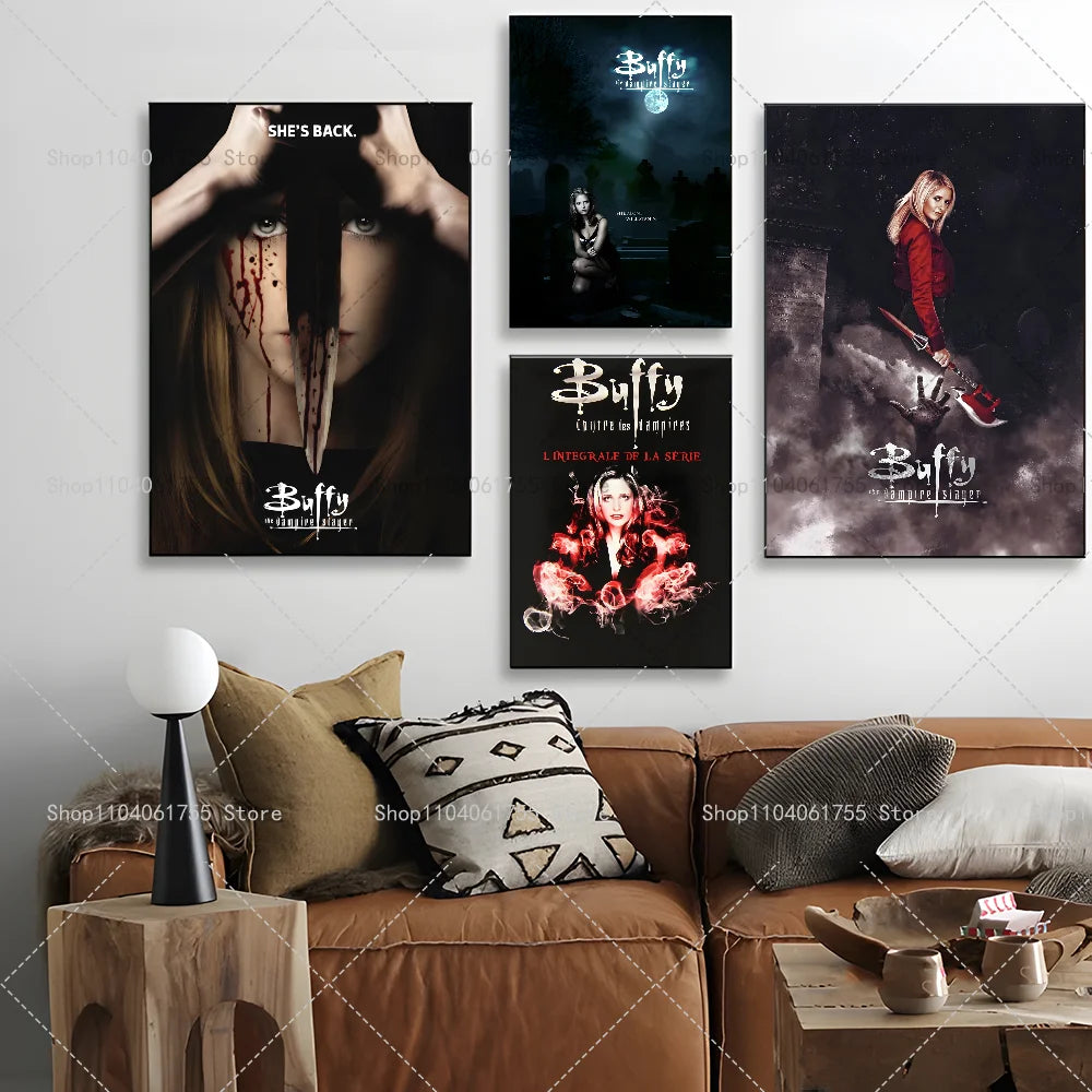 Buffy the Vampire Slayer Movie Poster Wall Sticker | Home Decor Wall Poster Sticker Axl