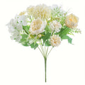 Silk Peony Hydrangea Artificial Bouquet – Wedding & Home Decor Artificial Flower Bouquet Axl color 1 1 pc