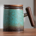 Retro Ceramic Mug – Large Japanese Style Tea & Coffee Cup Ceramic Coffee Mug Axl 301-400ml Style A