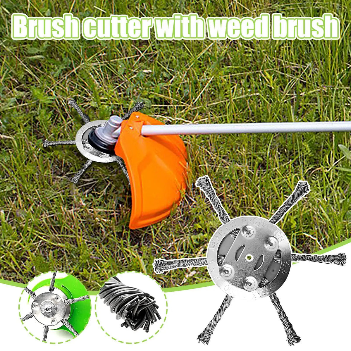Steel Wire String Trimmer Head – Rotary Weed Cutter Attachment Trimmer Head Axl Default Title
