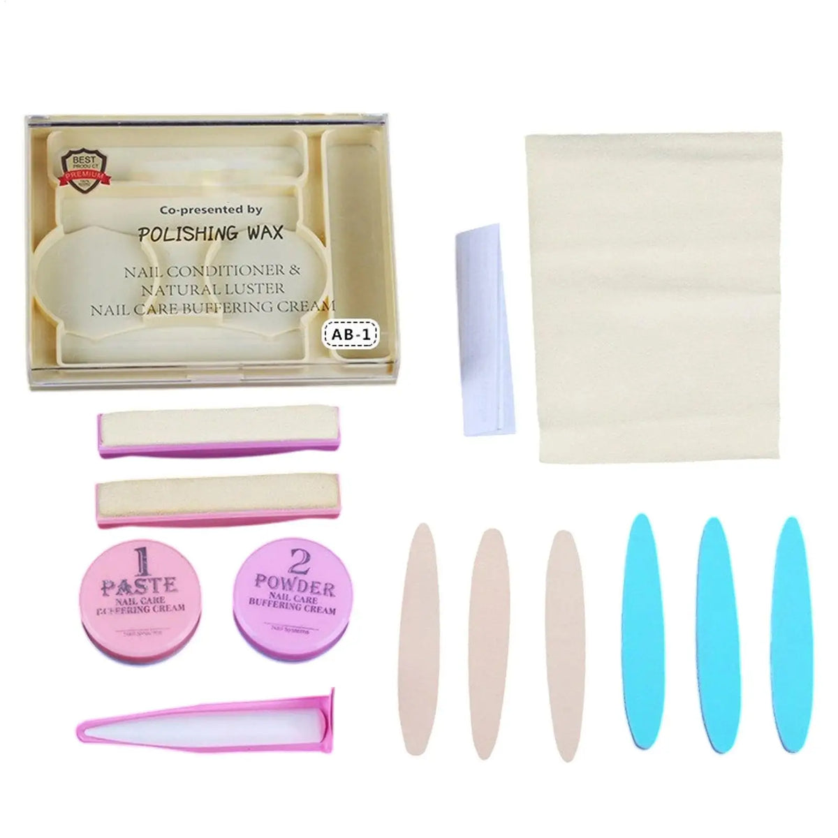 Natural Nail Manicure & Pedicure Kit with Buffer – Women Nail Manicure Kit Axl