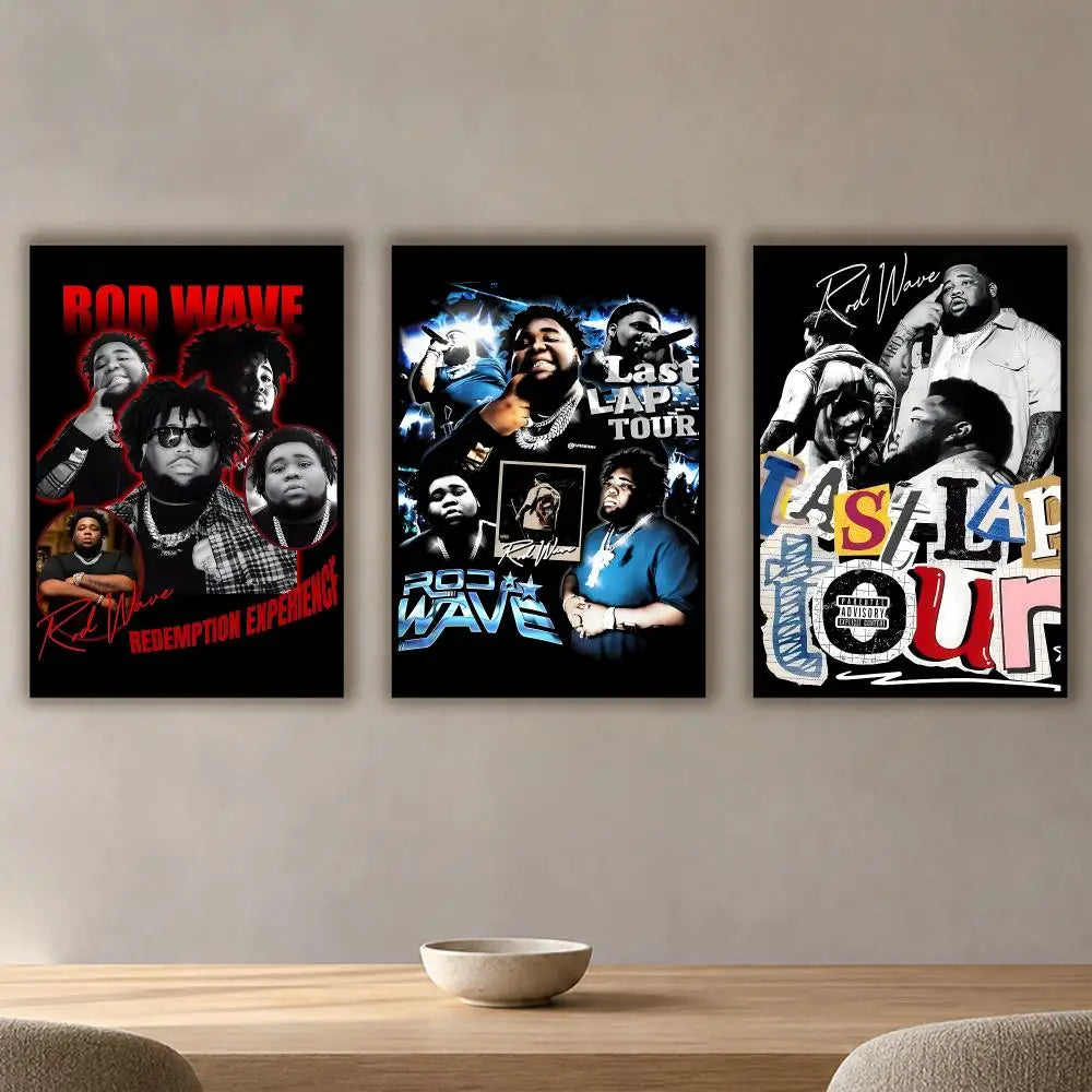 Hip Hop Music Wall Poster Stickers – HD Waterproof PVC Décor Wall Poster Sticker Axl