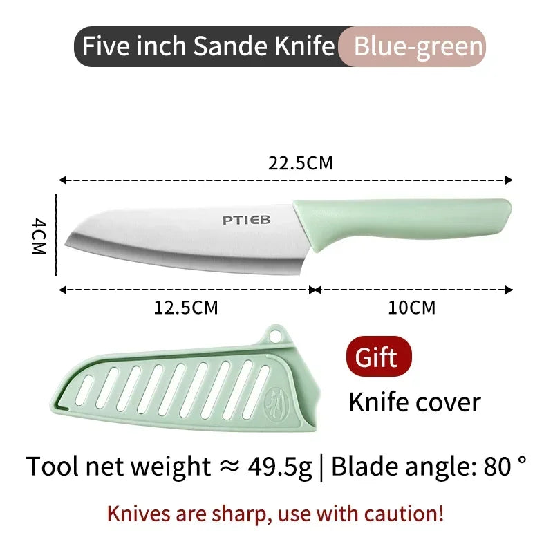 PLYS Stainless Steel Paring Knife – Sharp Fruit & Kitchen Knife Paring Knife Axl green knife