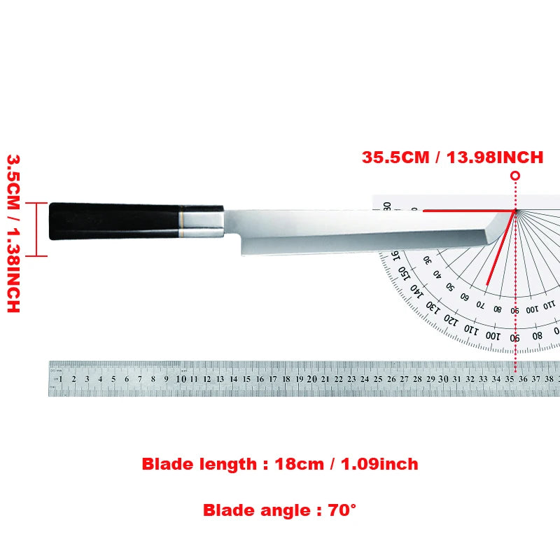Japanese Sashimi Knife – Handmade Steel Sushi Slicing Knife Sashimi Slicing Knife Axl