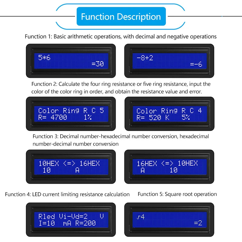 LCD Calculator DIY Kit – 51 Microcontroller Soldering Project DIY Electronics Kit Axl