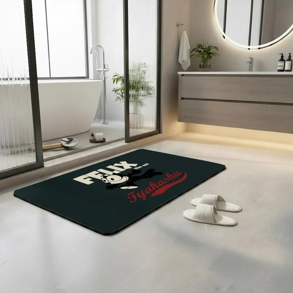Felix the Cat Diatomite Bath Mat – Quick Dry & Anti-Slip Diatomite Bath Mat Axl