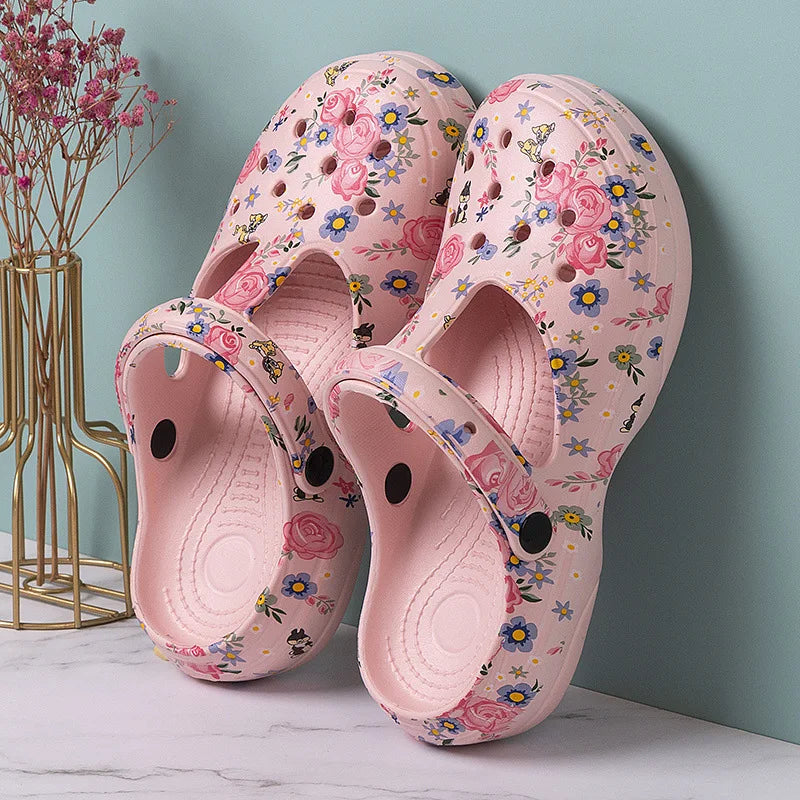 Women's Thick Sole EVA Slippers – Waterproof Beach Sandals Women's EVA Sandals Axl MUDAN PINK 38-39