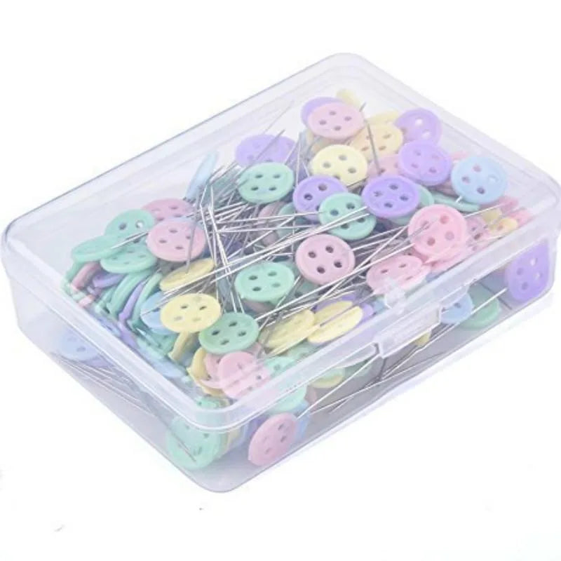 200 Pcs Flower Button Head Pins – Quilting & Sewing Tool Sewing Pins Axl