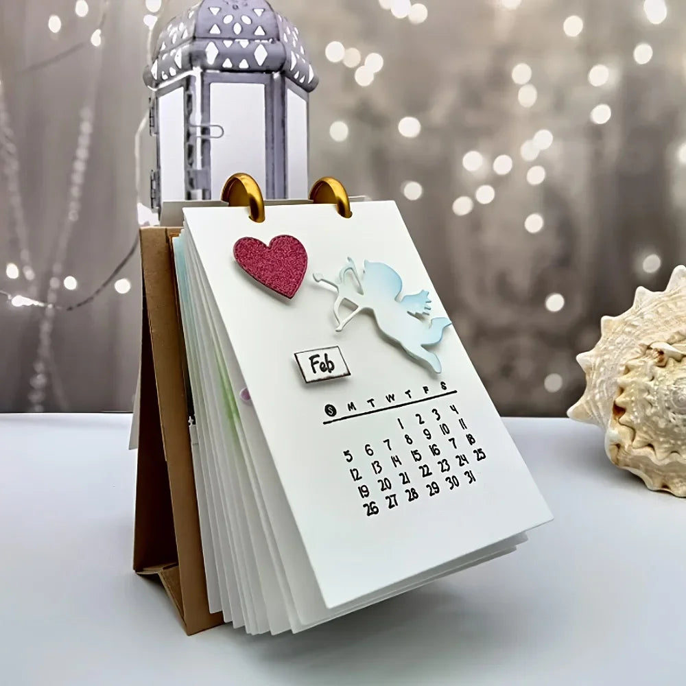 Clear Calendar Stamp – Reusable Transparent Stamp for Cards Craft Stamp Axl