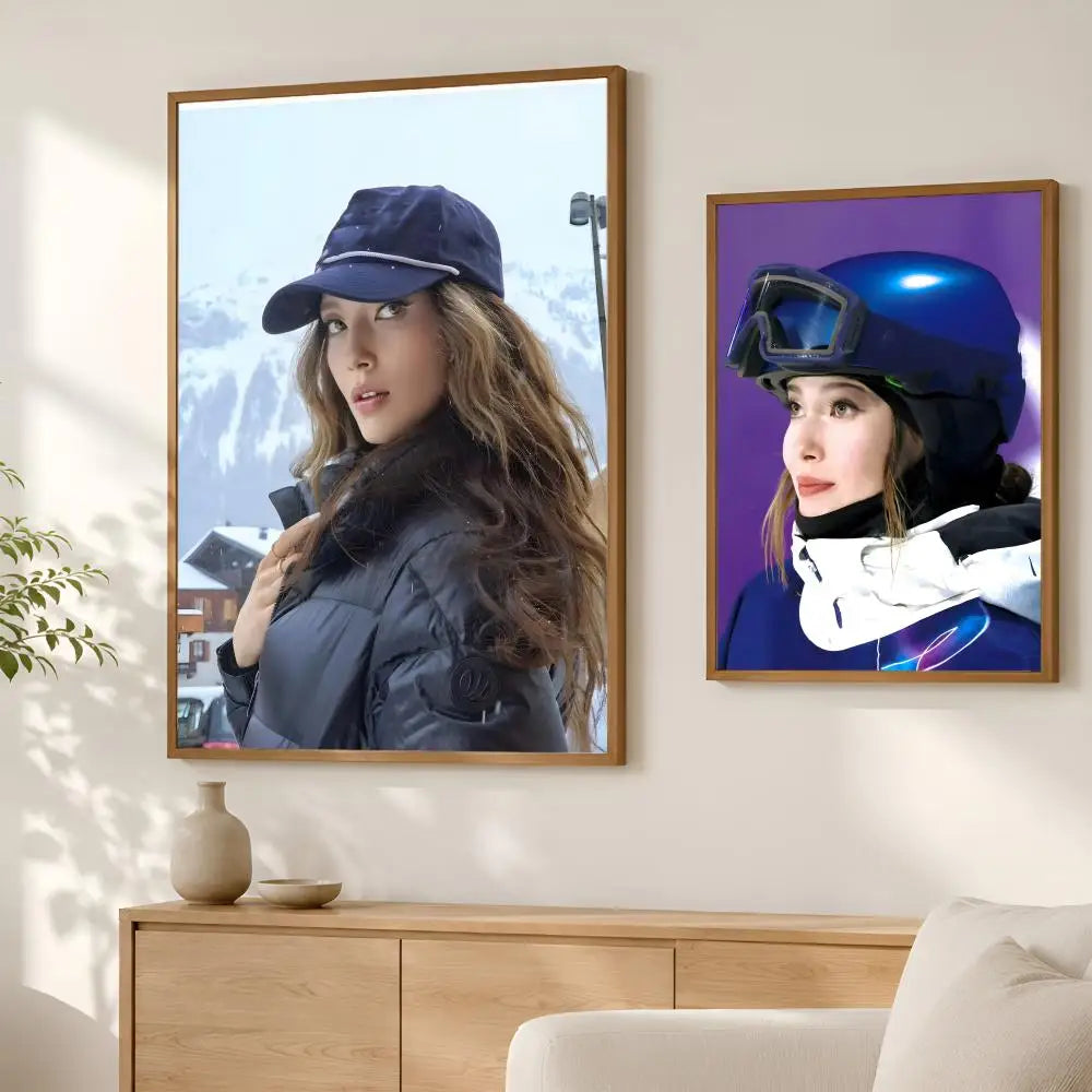 Eileen Gu Athlete Wall Art Poster – Self-Stick Waterproof HD Wall Art Poster Axl