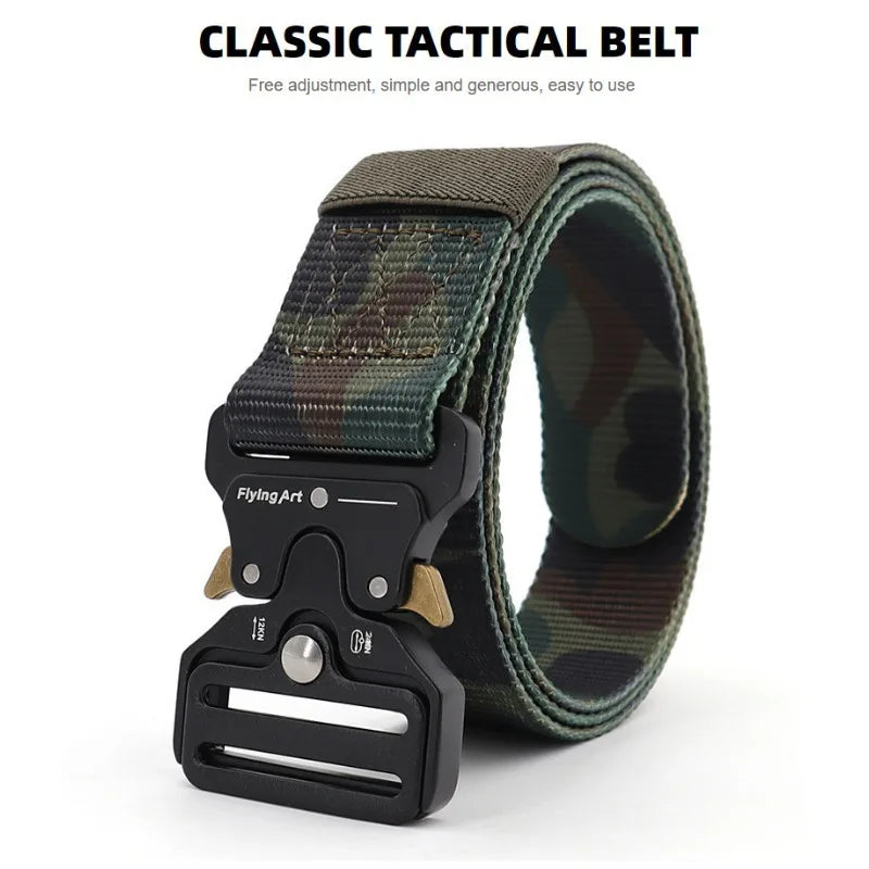 Unisex Quick-Release Nylon Belt 120cm/125cm – Outdoor Sports Nylon Sports Belt Axl