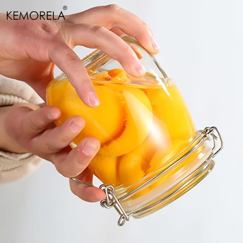 Borosilicate Glass Airtight Storage Jar – BPA-Free & Dishwasher Safe Glass Storage Jar Axl