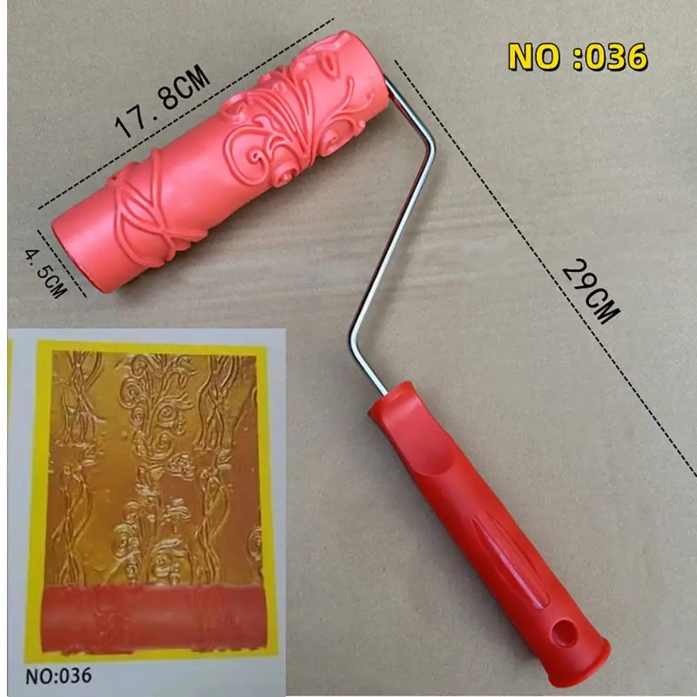 Wood Grain Paint Roller – DIY Texture Wall Painting Tool Paint Texture Roller Axl
