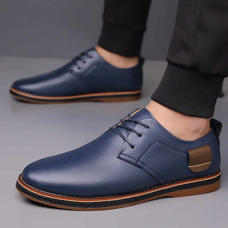 Men's Brogue Oxford Lace-Up Dress Shoes – Plus Size Loafers Men's Dress Shoes Axl