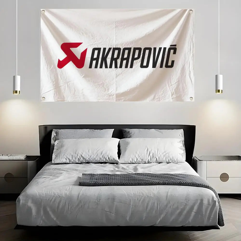 Akrapovic Art Banner Flag – Indoor & Outdoor Wall Decor Decorative Wall Flag Axl