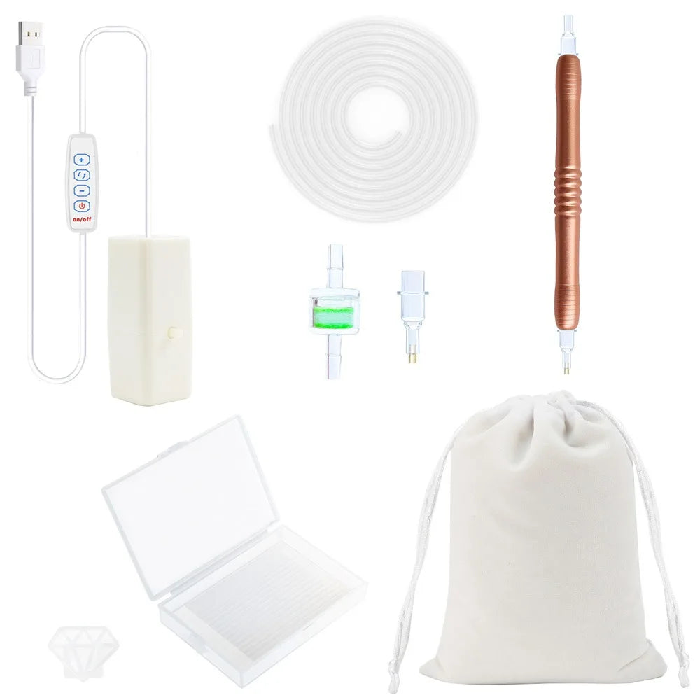 Electric Vacuum Diamond Painting Pen Kit – USB Suction Tool