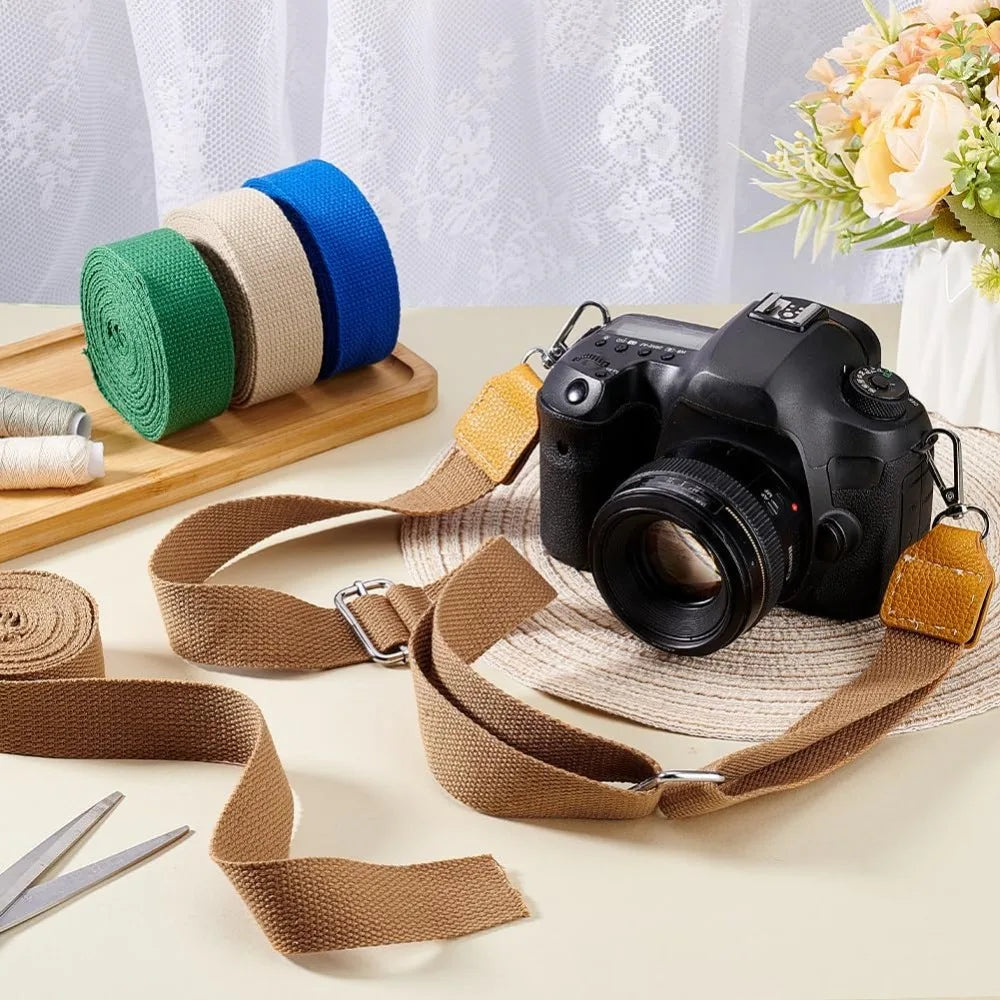 4-Roll Polycotton Ribbon Set – 4 Colors, 32mm, 5 Yards Each Fabric Ribbon Set Axl