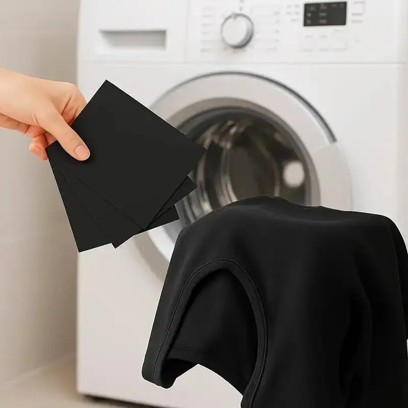 Black Color Enhancer Laundry Sheets – Anti-Fade Dark Fabrics Laundry Color Sheets Axl