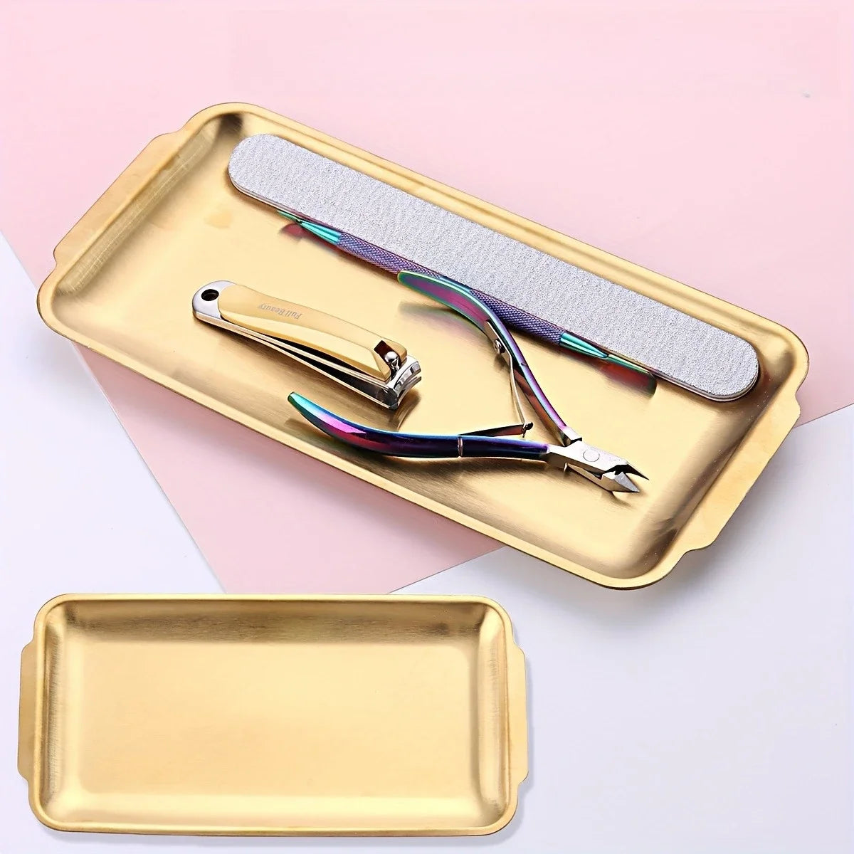 Square Nail Tool Storage Tray – Nail Studio Desktop Organizer Nail Tool Organizer Axl