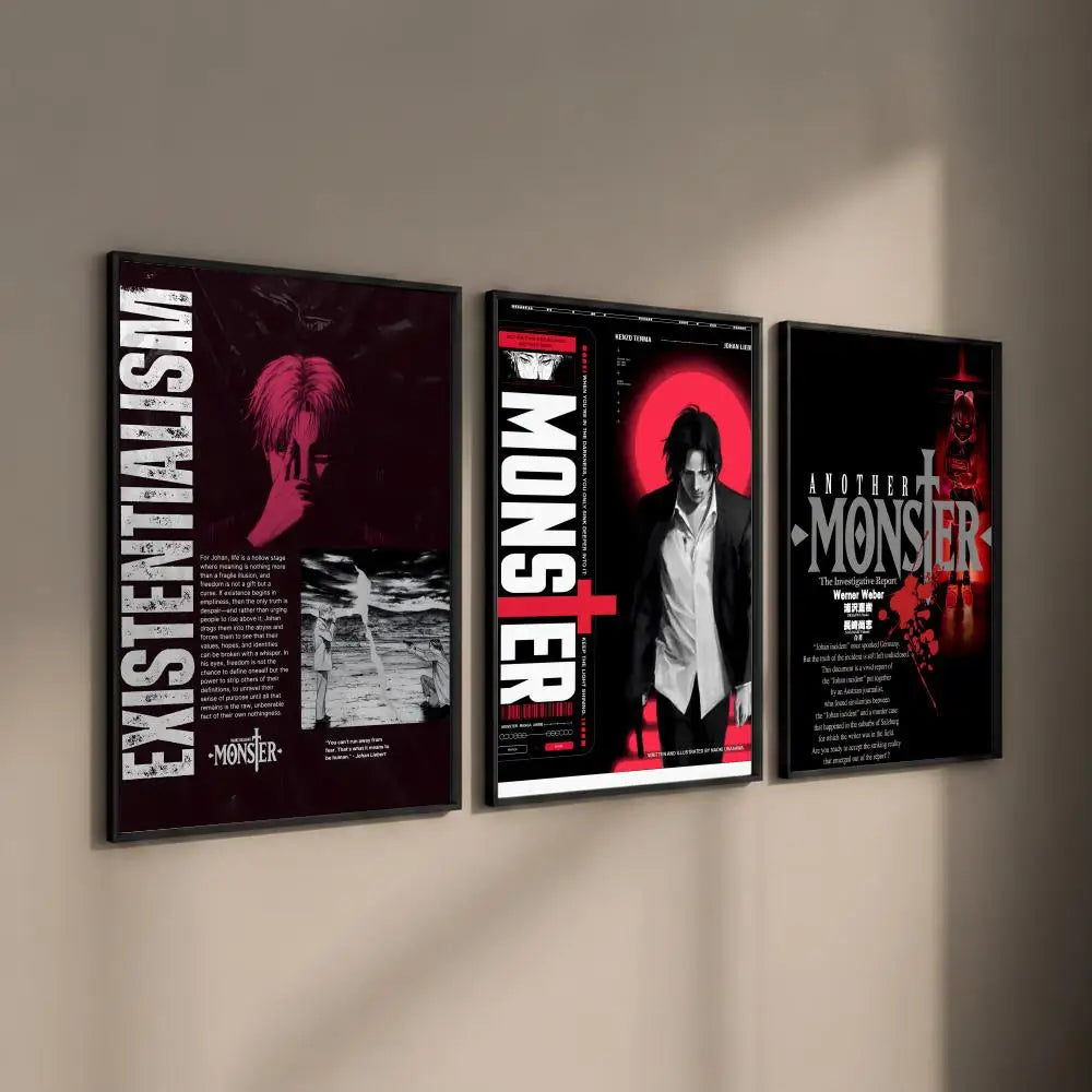Anime Monster HD Art Poster – Waterproof Self-Adhesive Wall Sticker Anime Wall Poster Axl