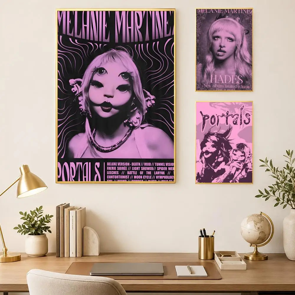 Melanie Martinez HD PVC Wall Poster – Self-Stick Waterproof Decor Wall Art Poster Axl