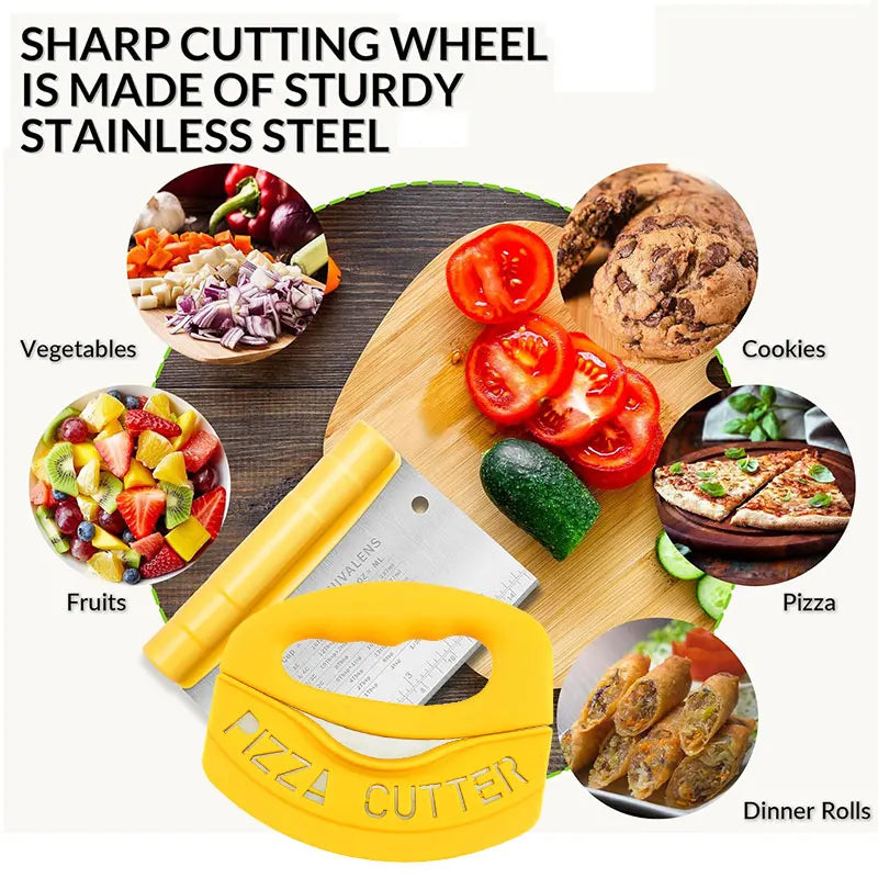 2-in-1 Stainless Steel Bench Scraper & Dough Cutter Set Bench Scraper Set Axl