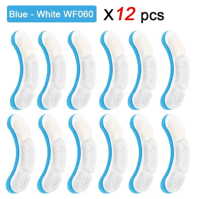 KEMORELA WF060 Activated Carbon Filters for Pet Water Fountain Pet Fountain Filter Axl A-12PCS No plug