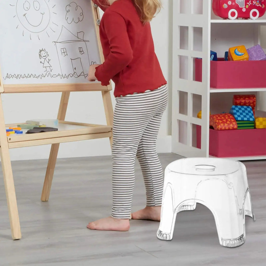 Clear Shower Foot Stool – Waterproof PP Bath Seat Shower Foot Stool Axl