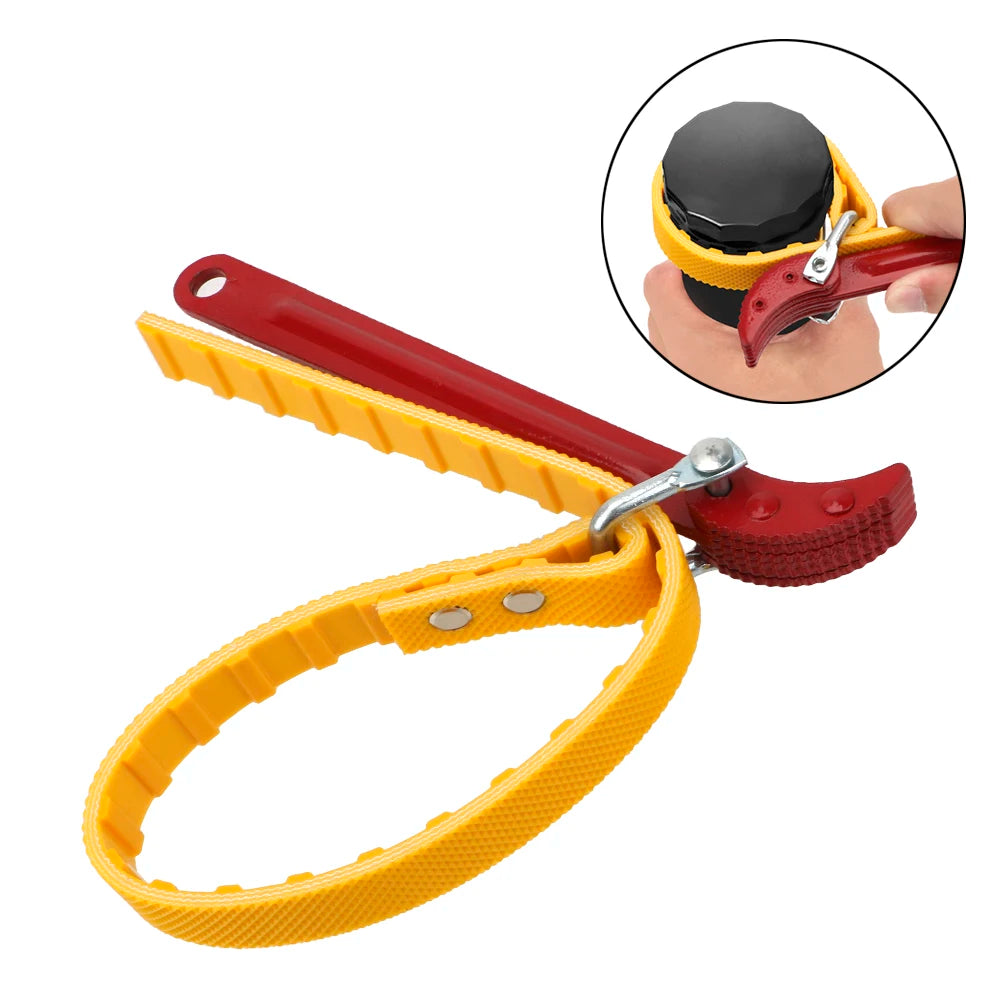 Belt Strap Oil Filter Wrench – Universal Car & DIY Tool Oil Filter Wrench Axl