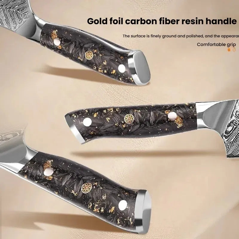 5-Inch VG10 Damascus Steel Paring Knife | Sharp Utility Knife Damascus Paring Knife Axl