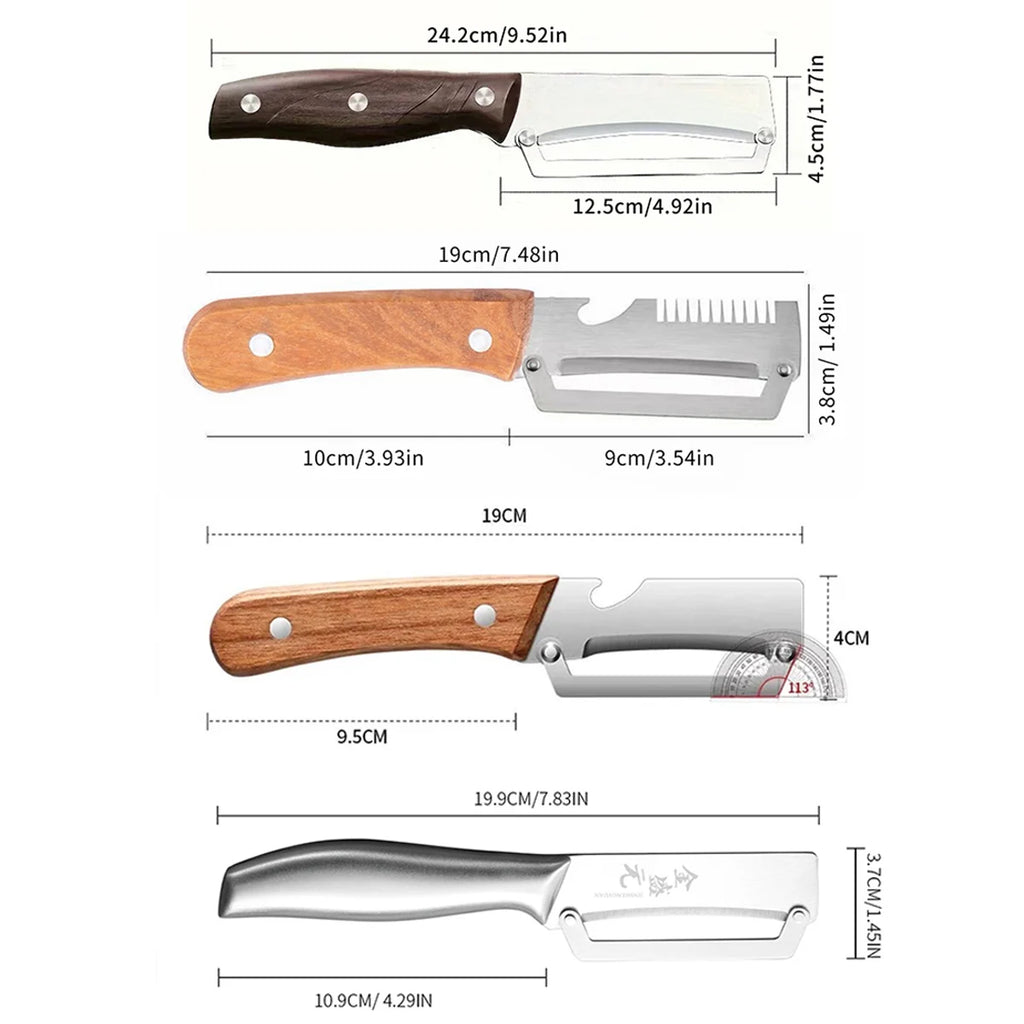 Stainless Steel Kitchen Tool Set – Peeler, Shears & Slicer Kitchen Tool Set Axl