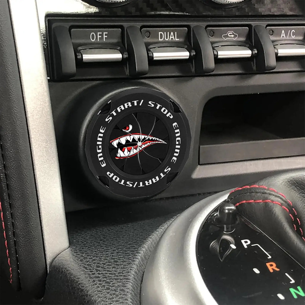 Car Push Start Button Cover – ABS Ignition Protector Ignition Button Cover Axl