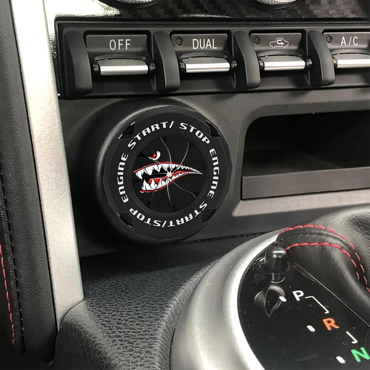 Car Push Start Button Cover – ABS Ignition Protector Ignition Button Cover Axl