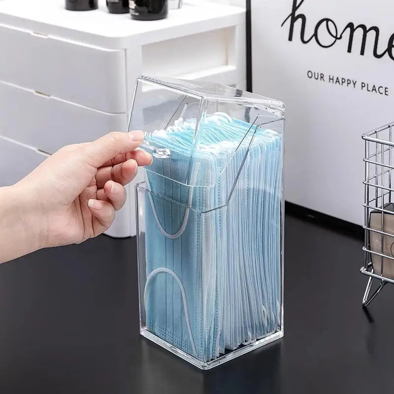 Transparent Dust-Proof Storage Box with Lid – Clear Organizer Clear Storage Box Axl