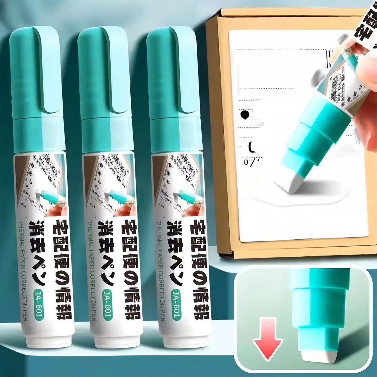 Thermal Paper Eraser Pen – 8mm Wide Tip Label Remover Label Eraser Pen Axl