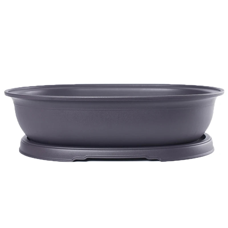 Plastic Imitation Clay Bonsai Planter Pot & Tray | Square & Rect Bonsai Planter Pot Axl