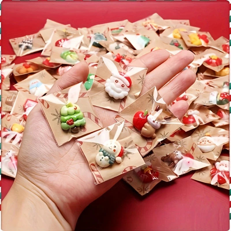 Mixed Resin Christmas Fridge Magnets – Santa, Snowman & Tree Christmas Fridge Magnets Axl
