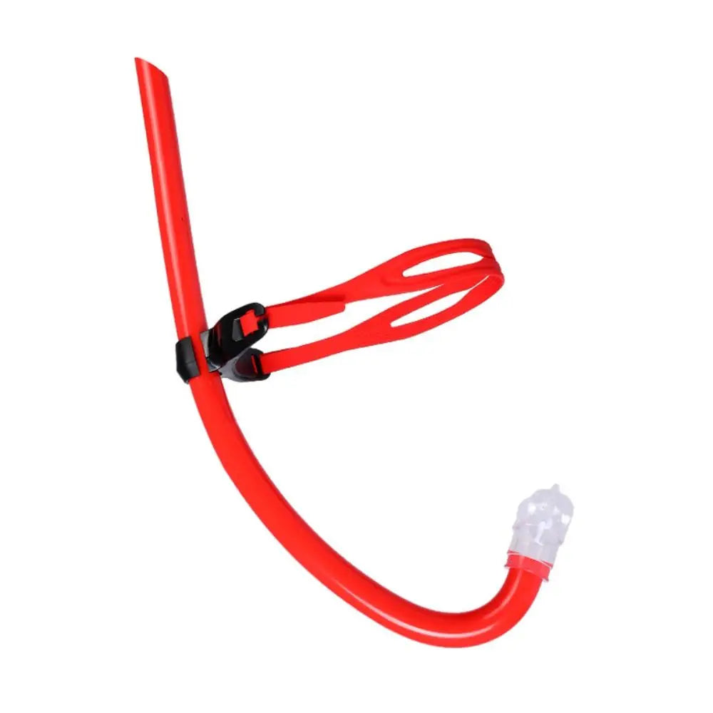 Silicone Front Swim Training Snorkel – Adjustable Fit Ages 7+ Swim Training Snorkel Axl red