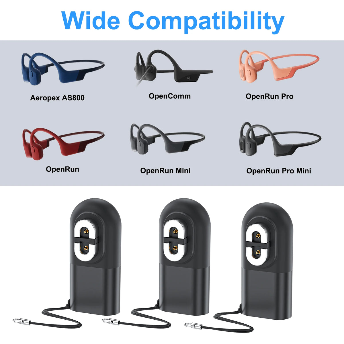 Magnetic USB-C Charger Adapter for Shokz AS800 S803 S810 AS700 Earphone Charging Adapter Axl